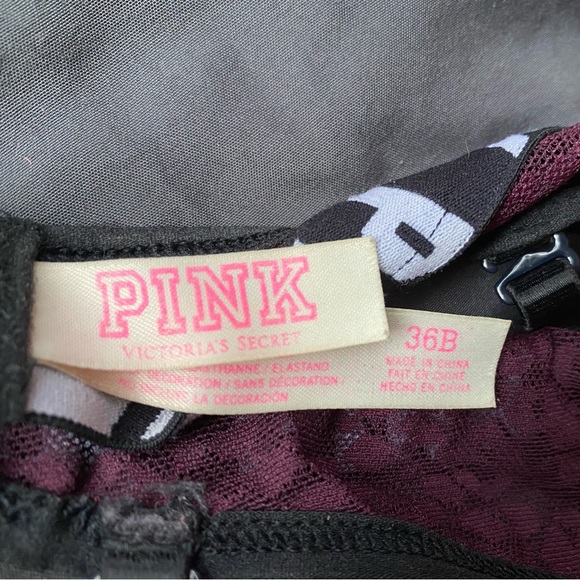 Dark red (burgundy) Victoria’s Secret PINK bra - Picture 6 of 6